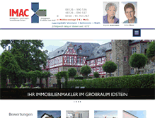 Tablet Screenshot of immobilien-imac.de